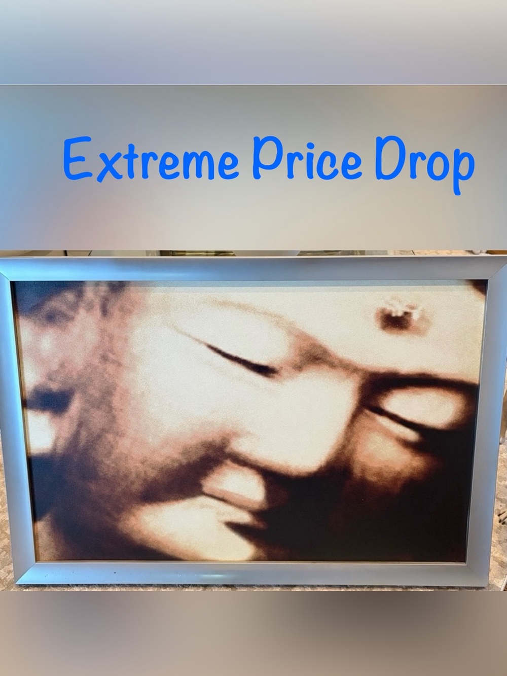 The Face of BUDDHA by Artist: Al Rubin’s - (2004) - Large Sepia Wall Art Print